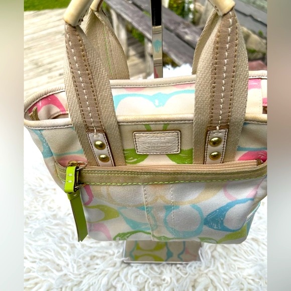 Coach Mini Scribble Tote with Charms - Picture 11 of 17